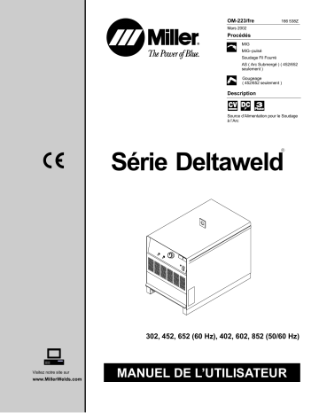 LC062166 | Manuel du propriétaire | Miller DELTAWELD 852 Manuel utilisateur | Fixfr