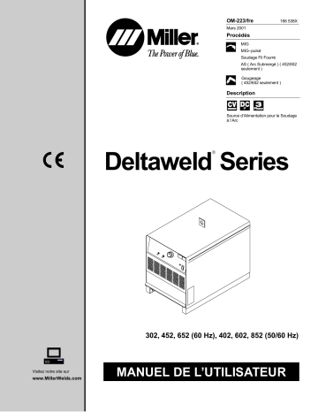 LB129247 | Manuel du propriétaire | Miller DELTAWELD 852 Manuel utilisateur | Fixfr