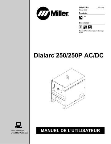 LC527113 | Manuel du propriétaire | Miller DIALARC 250/250P AC/DC Manuel utilisateur | Fixfr