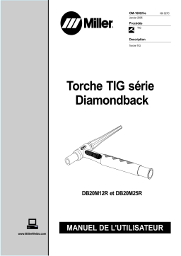 Miller DIAMONDBACK TIG TORCHES MODELS 20 Manuel utilisateur
