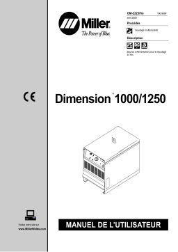 Miller DIMENSION 1250 CE Manuel utilisateur