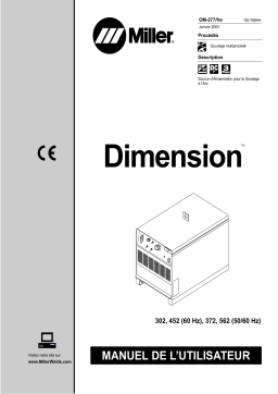 Miller DIMENSION 452 Manuel utilisateur