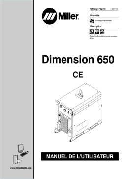 Miller DIMENSION 650 CE Manuel utilisateur