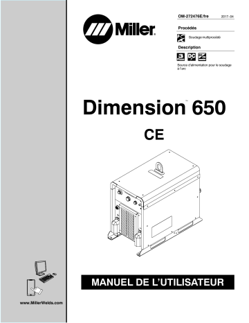 MH330476C | Manuel du propriétaire | Miller DIMENSION 650 CE Manuel utilisateur | Fixfr
