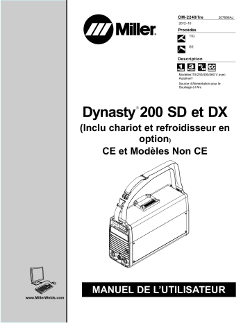 MC460231L | Manuel du propriétaire | Miller DYNASTY 200 SD Manuel utilisateur | Fixfr