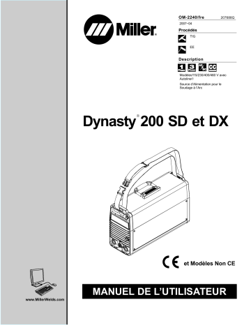 LH180181L | Manuel du propriétaire | Miller DYNASTY 200 SD Manuel utilisateur | Fixfr