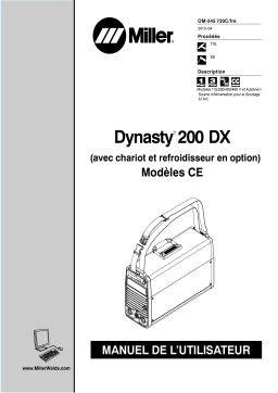 Miller DYNASTY 200 DX W/OPT. CART AND COOLER CE Manuel utilisateur