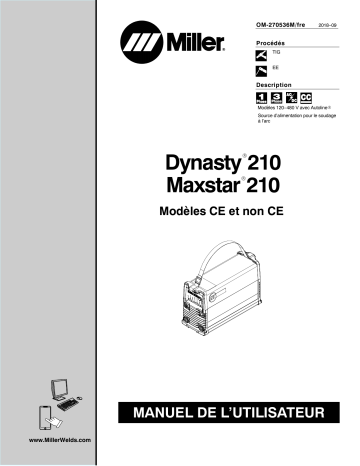 MJ390493L | Manuel du propriétaire | Miller MAXSTAR 210 STR Manuel utilisateur | Fixfr