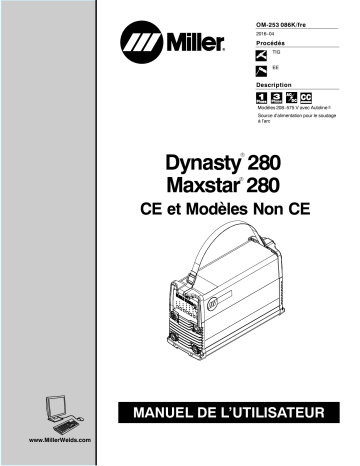 MG190319L | Manuel du propriétaire | Miller MAXSTAR 280 Manuel utilisateur | Fixfr