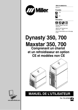 Miller MAXSTAR 350 ALL OTHER CE AND NON-CE MODELS Manuel utilisateur