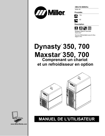 LK390229L | Manuel du propriétaire | Miller MAXSTAR 350 ALL OTHER CE AND NON-CE MODELS Manuel utilisateur | Fixfr