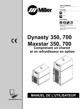LJ220508L | Manuel du propriétaire | Miller MAXSTAR 350 ALL OTHER CE AND NON-CE MODELS Manuel utilisateur | Fixfr