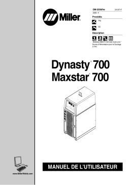 Miller MAXSTAR 700 Manuel utilisateur