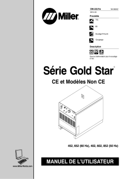 Miller GOLDSTAR 852 Manuel utilisateur