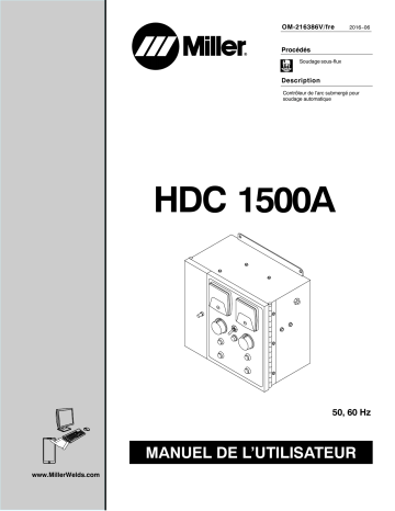 MD140003V | Manuel du propriétaire | Miller HDC 1500A CE Manuel utilisateur | Fixfr