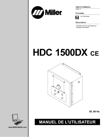 LJ490115V | Manuel du propriétaire | Miller HDC 1500DX CE Manuel utilisateur | Fixfr