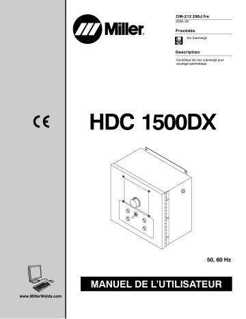 LG260559C | Manuel du propriétaire | Miller HDC 1500DX CE Manuel utilisateur | Fixfr