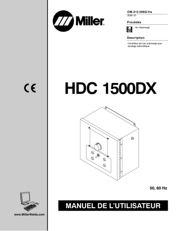 LF500021C | Manuel du propriétaire | Miller HDC 1500DX CE Manuel utilisateur | Fixfr