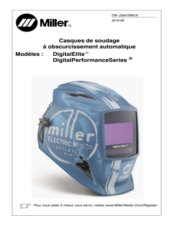 MC000000 | Manuel du propriétaire | Miller HELMET DIGITAL PERFORMANCE SERIES Manuel utilisateur | Fixfr