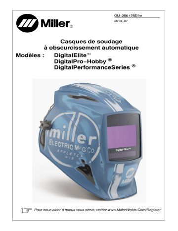 MC000000 | Manuel du propriétaire | Miller HELMET DIGITAL PRO-HOBBY Manuel utilisateur | Fixfr