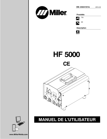 MK188251D | Manuel du propriétaire | Miller HF 5000 CE Manuel utilisateur | Fixfr