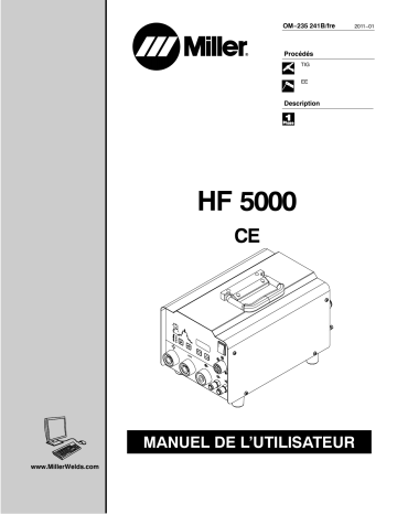 MB027927D | Manuel du propriétaire | Miller HF 5000 CE Manuel utilisateur | Fixfr