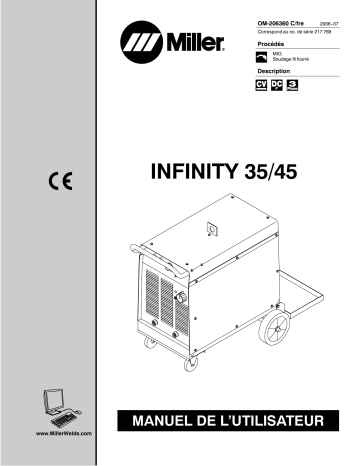 217769 | Manuel du propriétaire | Miller INFINITY 35/45 Manuel utilisateur | Fixfr