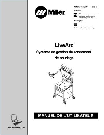 MF435106D | Manuel du propriétaire | Miller LIVEARC WELDING PERFORMANCE MANAGEMENT SYSTEM Manuel utilisateur | Fixfr