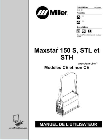 MC070103J | Manuel du propriétaire | Miller MAXSTAR 150 STL Manuel utilisateur | Fixfr
