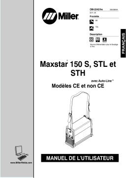 Miller MAXSTAR 150 STL Manuel utilisateur