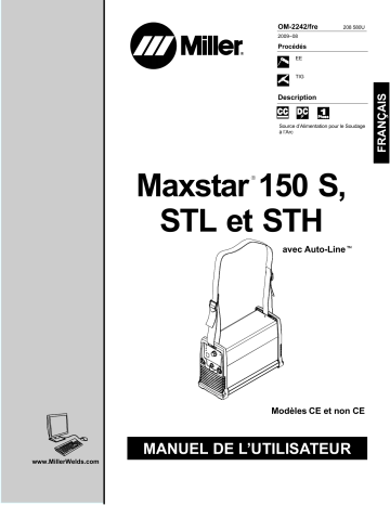 LK300111J | Manuel du propriétaire | Miller MAXSTAR 150 STL Manuel utilisateur | Fixfr