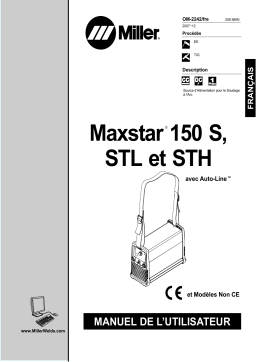 Miller MAXSTAR 150 STL Manuel utilisateur