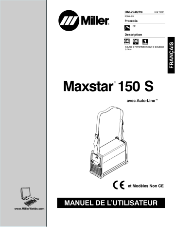 LG260001M | Manuel du propriétaire | Miller MAXSTAR 150 S Manuel utilisateur | Fixfr