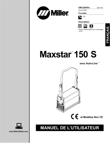 LF090160 | Manuel du propriétaire | Miller MAXSTAR 150 S Manuel utilisateur | Fixfr