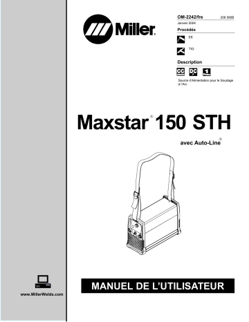 LE030001 | Manuel du propriétaire | Miller MAXSTAR 150 STH Manuel utilisateur | Fixfr