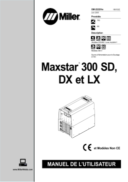 Miller MAXSTAR 300 DX Manuel utilisateur