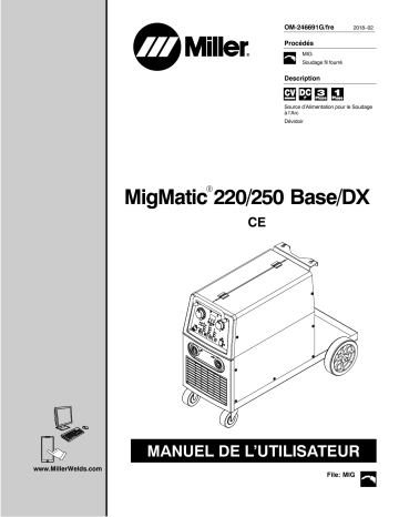 MJ129451D | Manuel du propriétaire | Miller MIGMATIC 220 BASE/DX Manuel utilisateur | Fixfr