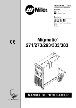 Miller MIGMATIC 271/273/293/333/383 Manuel utilisateur