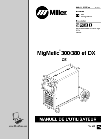 MF302369D | Manuel du propriétaire | Miller MIGMATIC DX Manuel utilisateur | Fixfr
