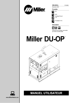 Miller MILLER DU-OP (DEUTZ F3L912 ENGINE) Manuel utilisateur