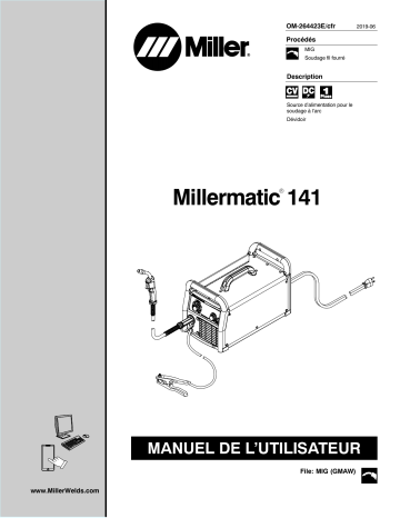 MK231102P | Manuel du propriétaire | Miller MILLERMATIC 141 Manuel utilisateur | Fixfr