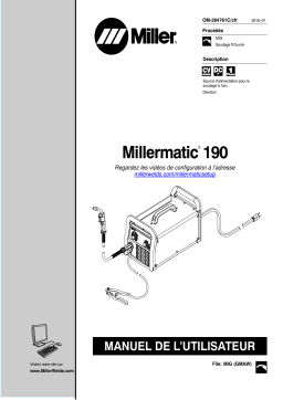 Miller MILLERMATIC 190 Manuel utilisateur