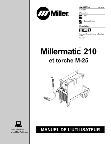 LE233069 | Manuel du propriétaire | Miller MILLERMATIC 210 Manuel utilisateur | Fixfr