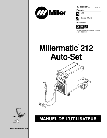 MK230040N | Manuel du propriétaire | Miller MILLERMATIC 212 AUTOSET Manuel utilisateur | Fixfr