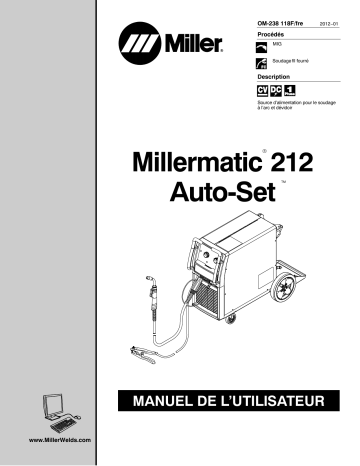 MA440832N | Manuel du propriétaire | Miller MILLERMATIC 212 AUTOSET Manuel utilisateur | Fixfr