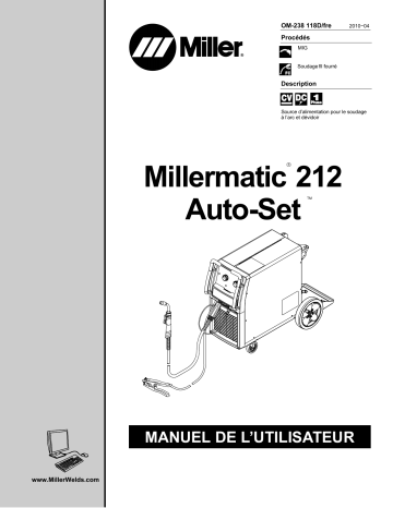 LK330055B | Manuel du propriétaire | Miller MILLERMATIC 212 AUTOSET Manuel utilisateur | Fixfr