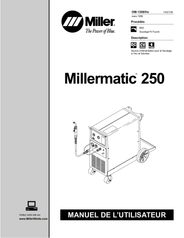 KJ073441 | Manuel du propriétaire | Miller MILLERMATIC 250 Manuel utilisateur | Fixfr