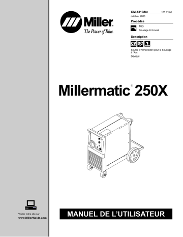 LA274008 | Manuel du propriétaire | Miller MILLERMATIC 250X Manuel utilisateur | Fixfr