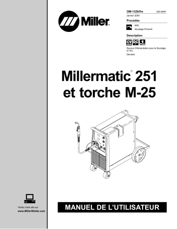 LC707542 | Manuel du propriétaire | Miller MILLERMATIC 251 Manuel utilisateur | Fixfr