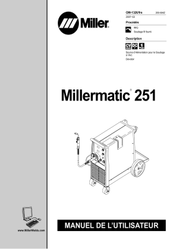 Miller MILLERMATIC 251 AND M-25 GUN Manuel utilisateur